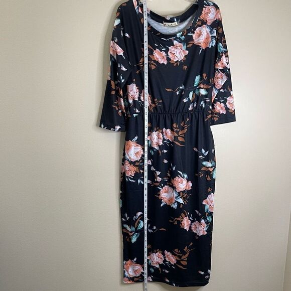 Moyabo| Amazon| Floral print| With pockets| Has stretch| Midi - Picture 7 of 10